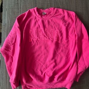 Gildan Hot Pink Sweatshirt Mama